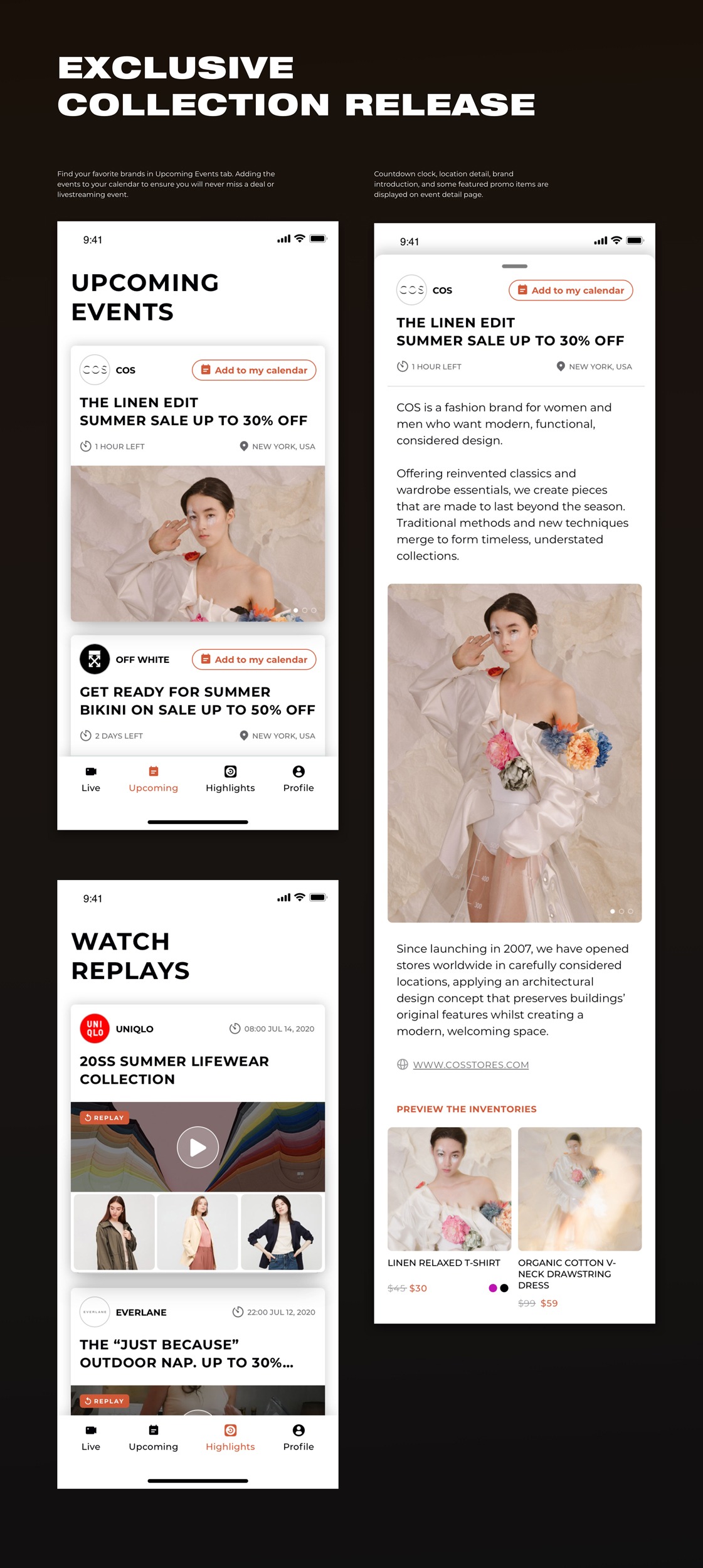 VIXY — Global Livestreaming Shopping Platform — design