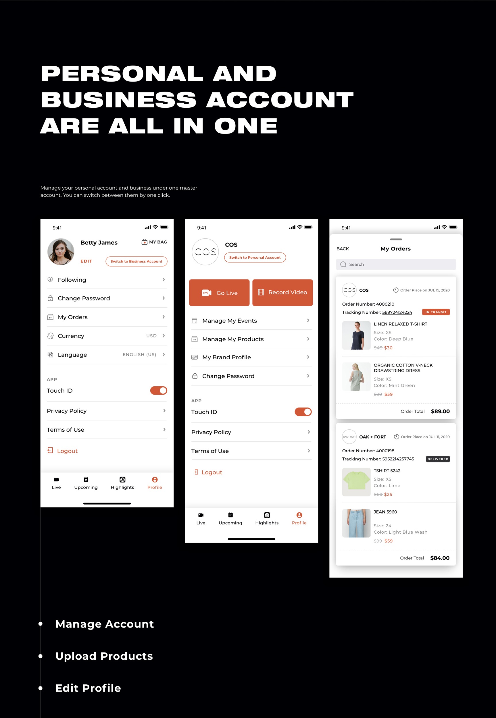 VIXY — Global Livestreaming Shopping Platform — design
