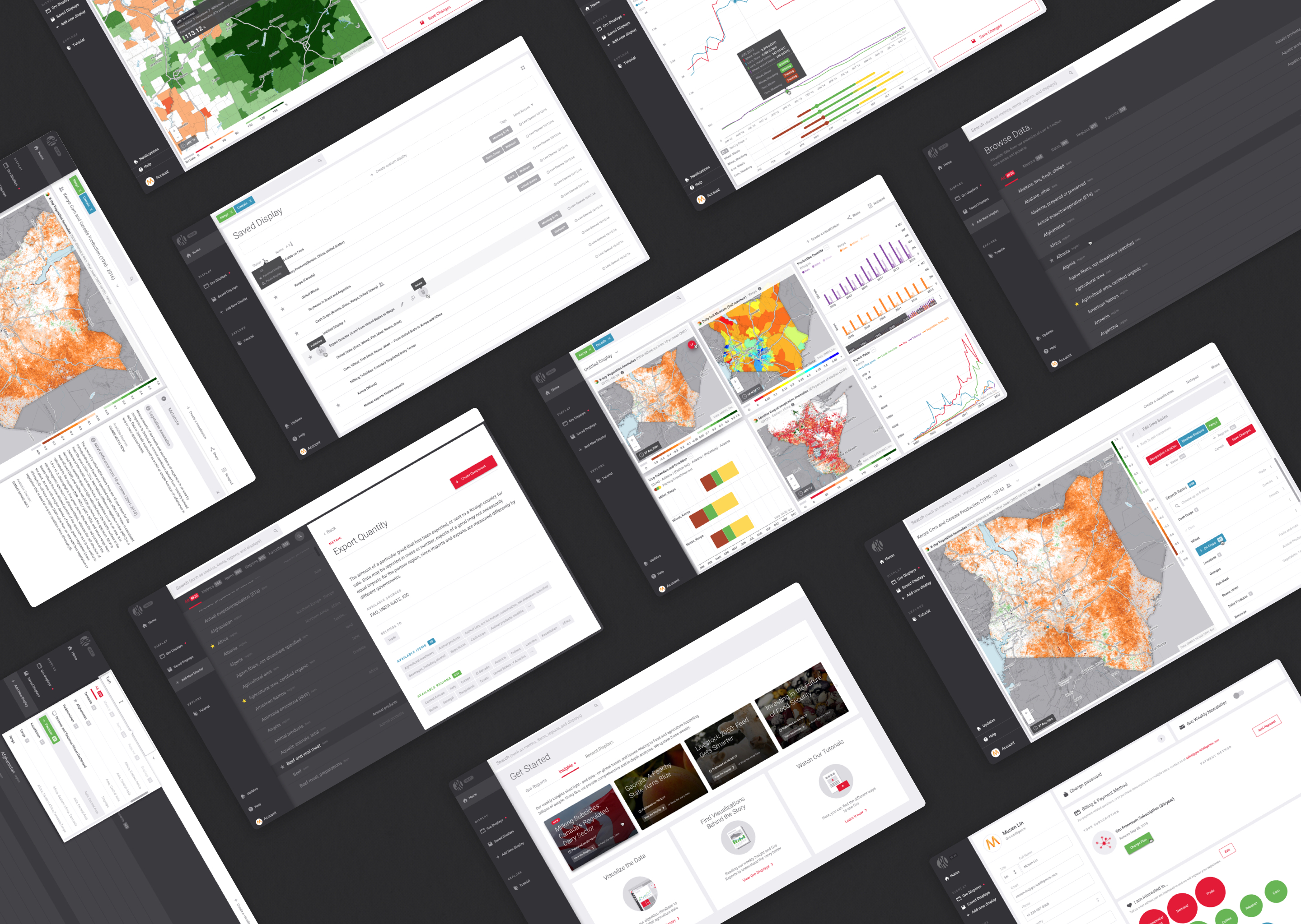Gro Intelligence — Agricultural Data Visualization Platform — design