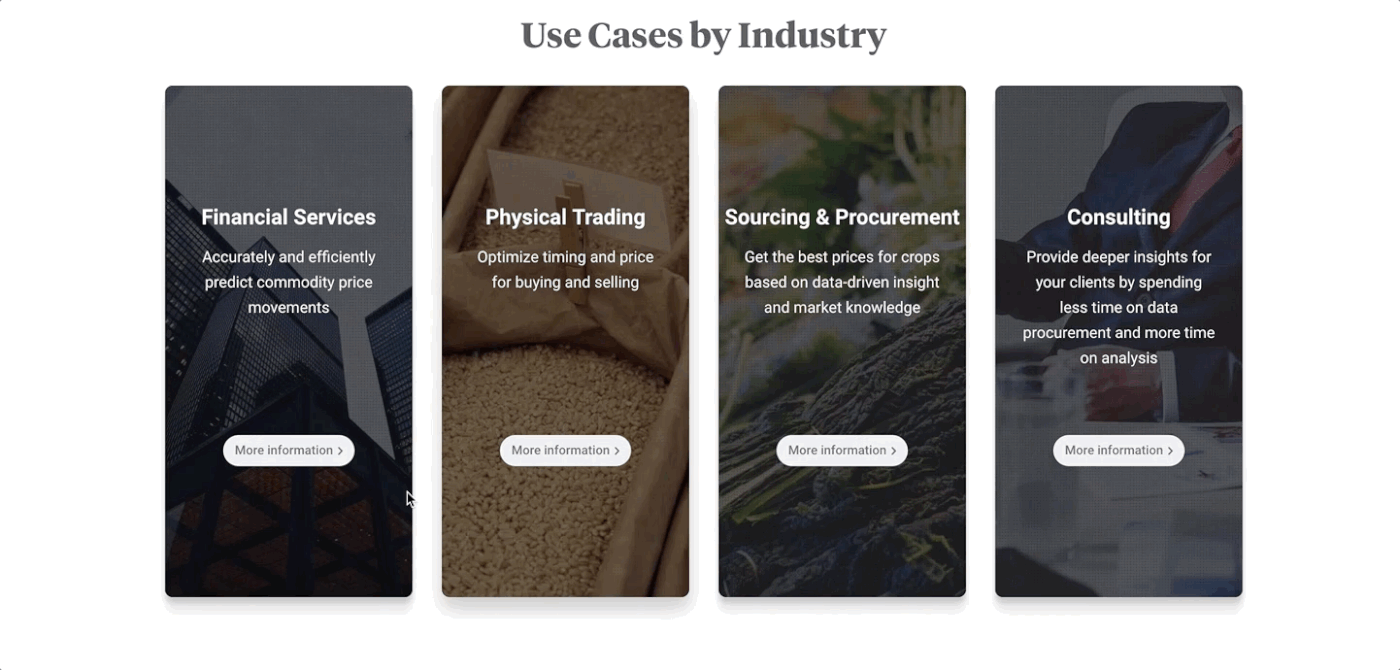 Gro Intelligence Website — design